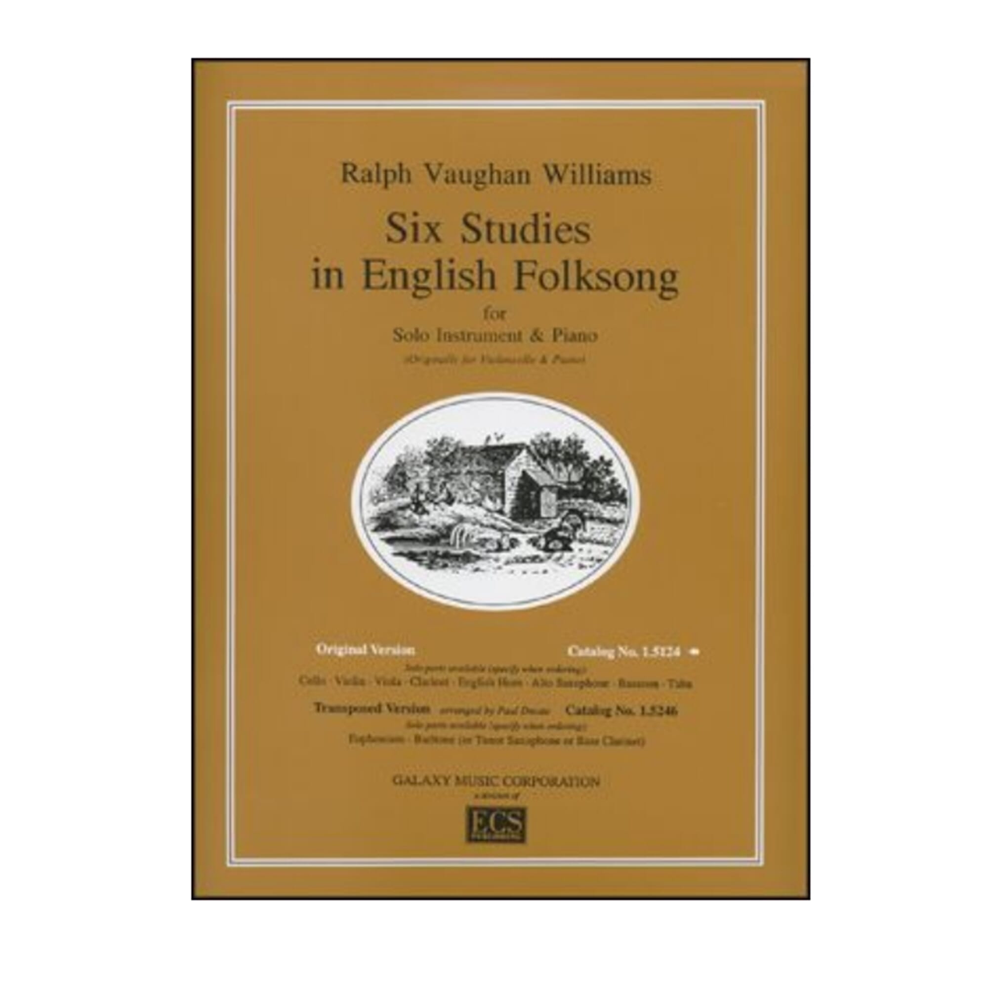 Six Studies in English Folksong Clarinet - Vaughan Williams