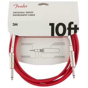 Fender Original Series Instrument Cable 10'- Fiesta Red