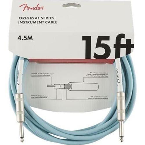 Fender Original Series Instrument Cable 15'- Daphne Blue