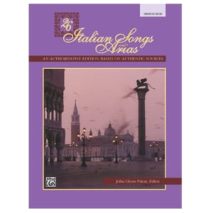 26 Italian Songs and Arias - Medium High Voice