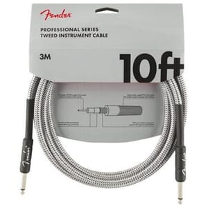 Fender Professional Series Instrument Cable 10' - White Tweed
