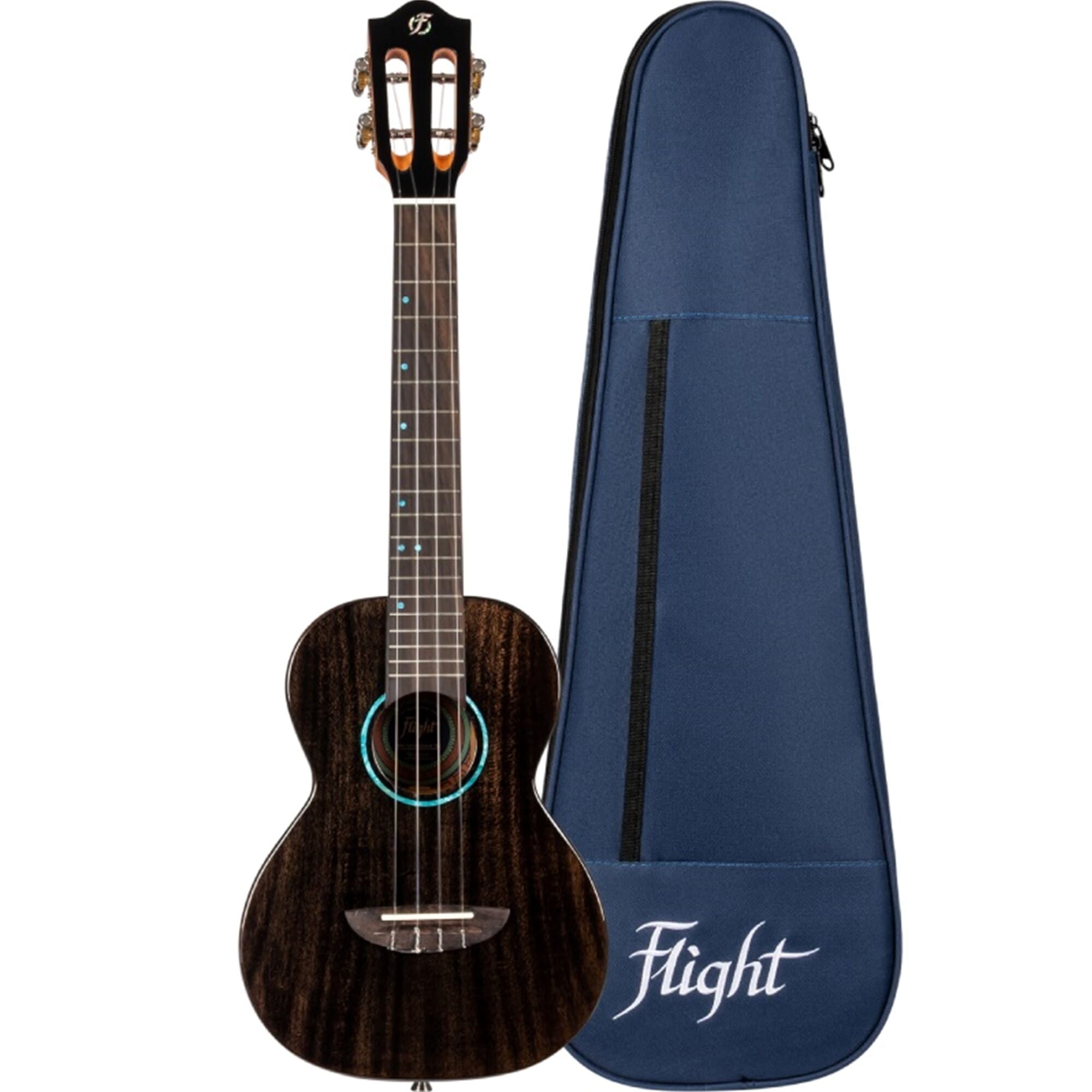 Flight Iris Tinta Tenor Ukulele Trans Black