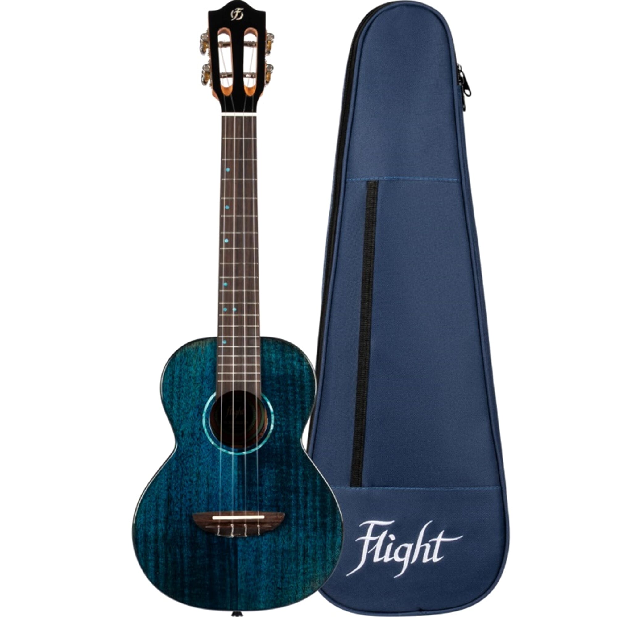 Flight Iris Tinta Tenor Ukulele Trans Blue