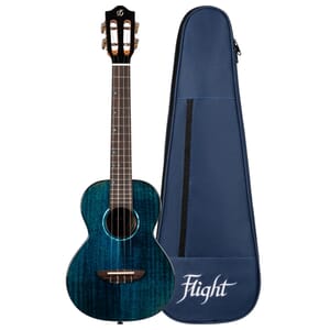 Flight Iris Tinta Tenor Ukulele Trans Blue