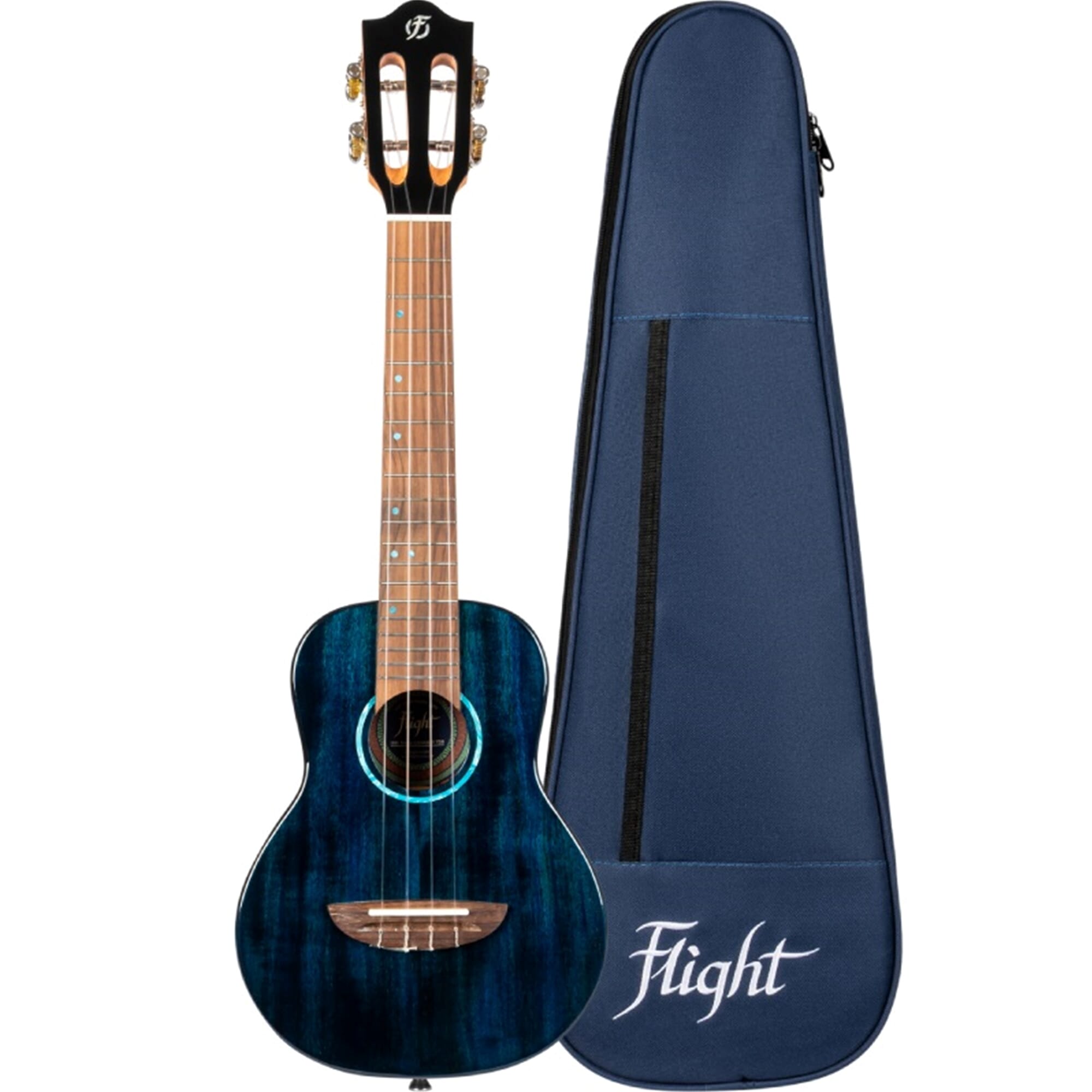 Flight Iris Tinta Concert Ukulele Trans Blue