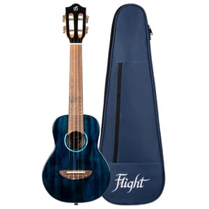 Flight Iris Tinta Concert Ukulele Trans Blue