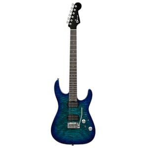Charvel Pro-Mod Plus DK24 HH 2PT EB QM, Ebony Fingerboard - Chlorine Burst