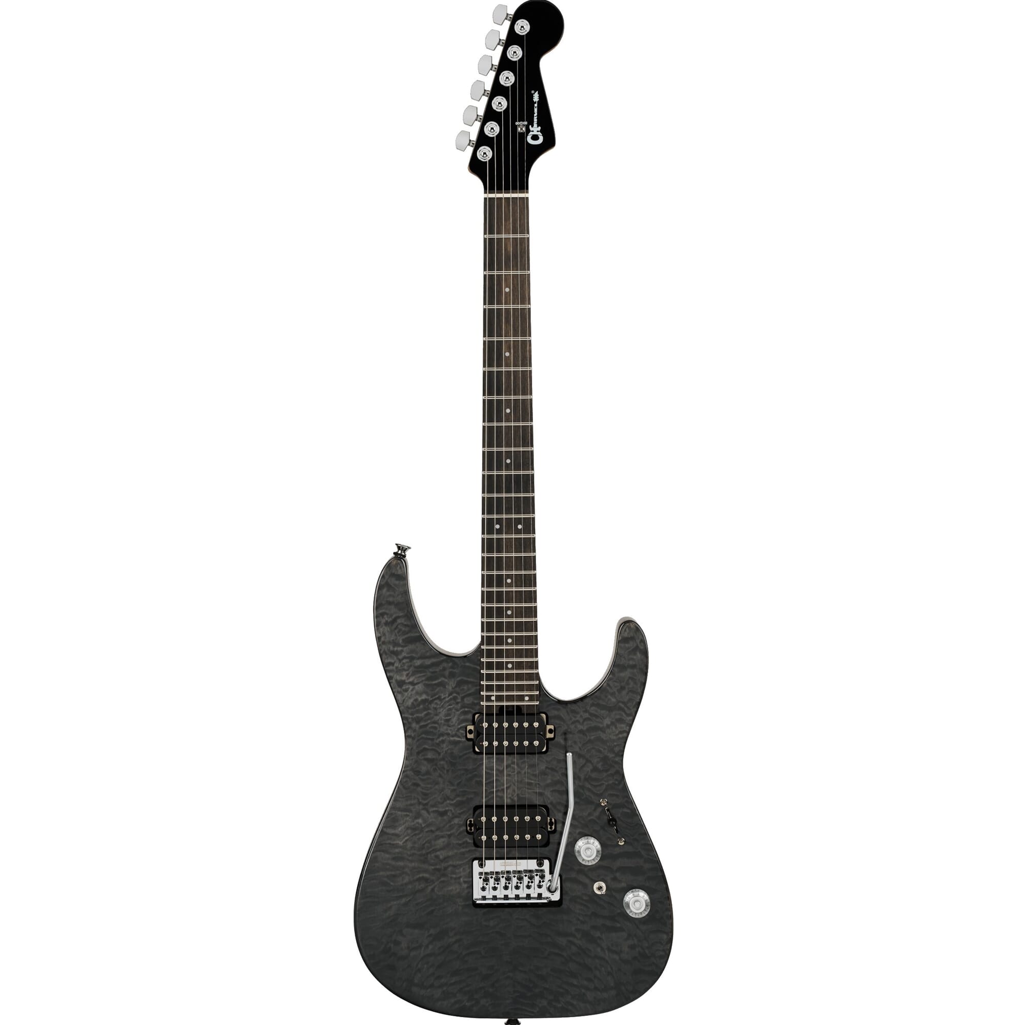 Charvel Pro-Mod Plus DK24 HH 2PT EB QM, Ebony Fingerboard - Midnight Ocean Burst