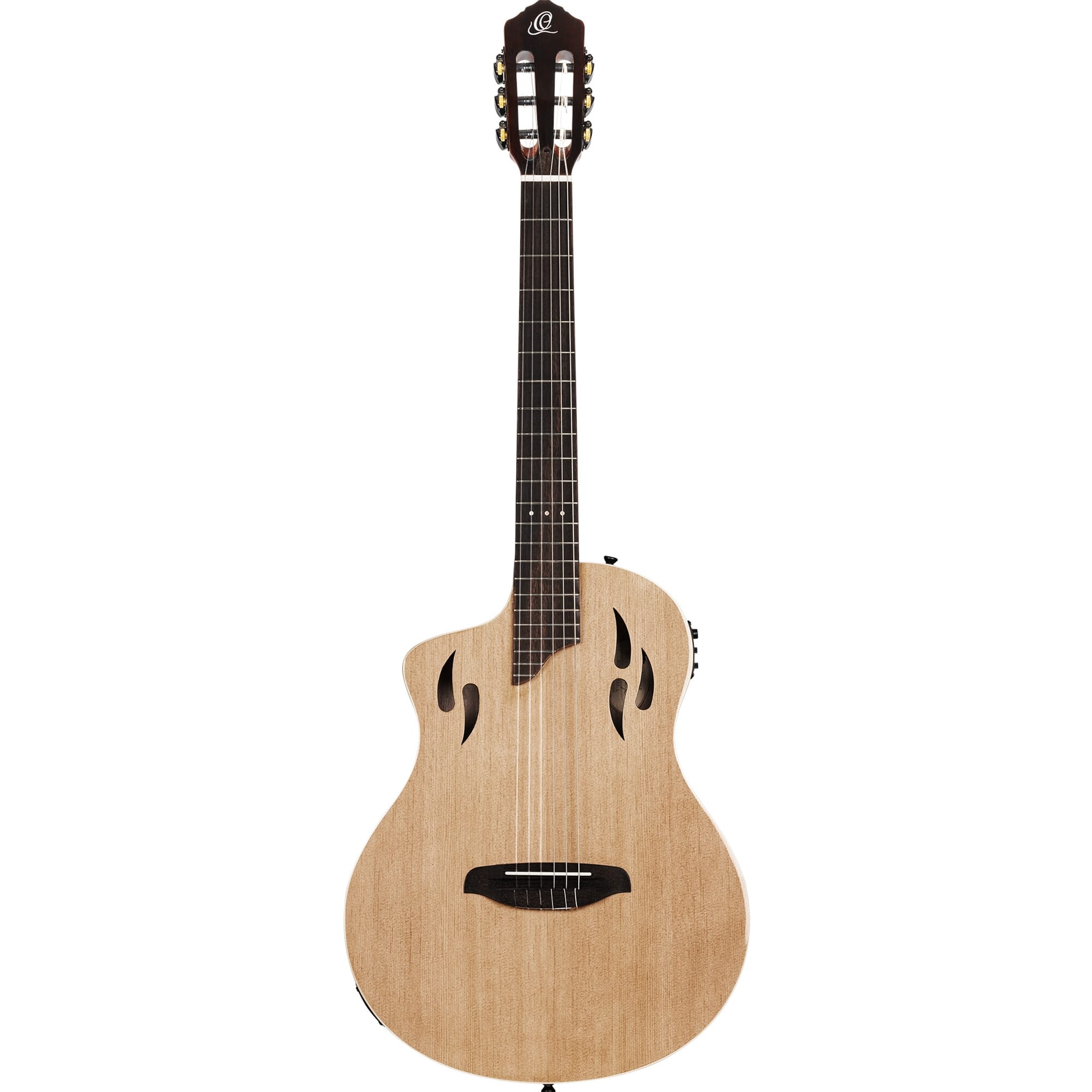 Ortega TourPlayer DeLuxe Nylon String Guitar 6 String Lefty - Spruce Natural + Gig Bag