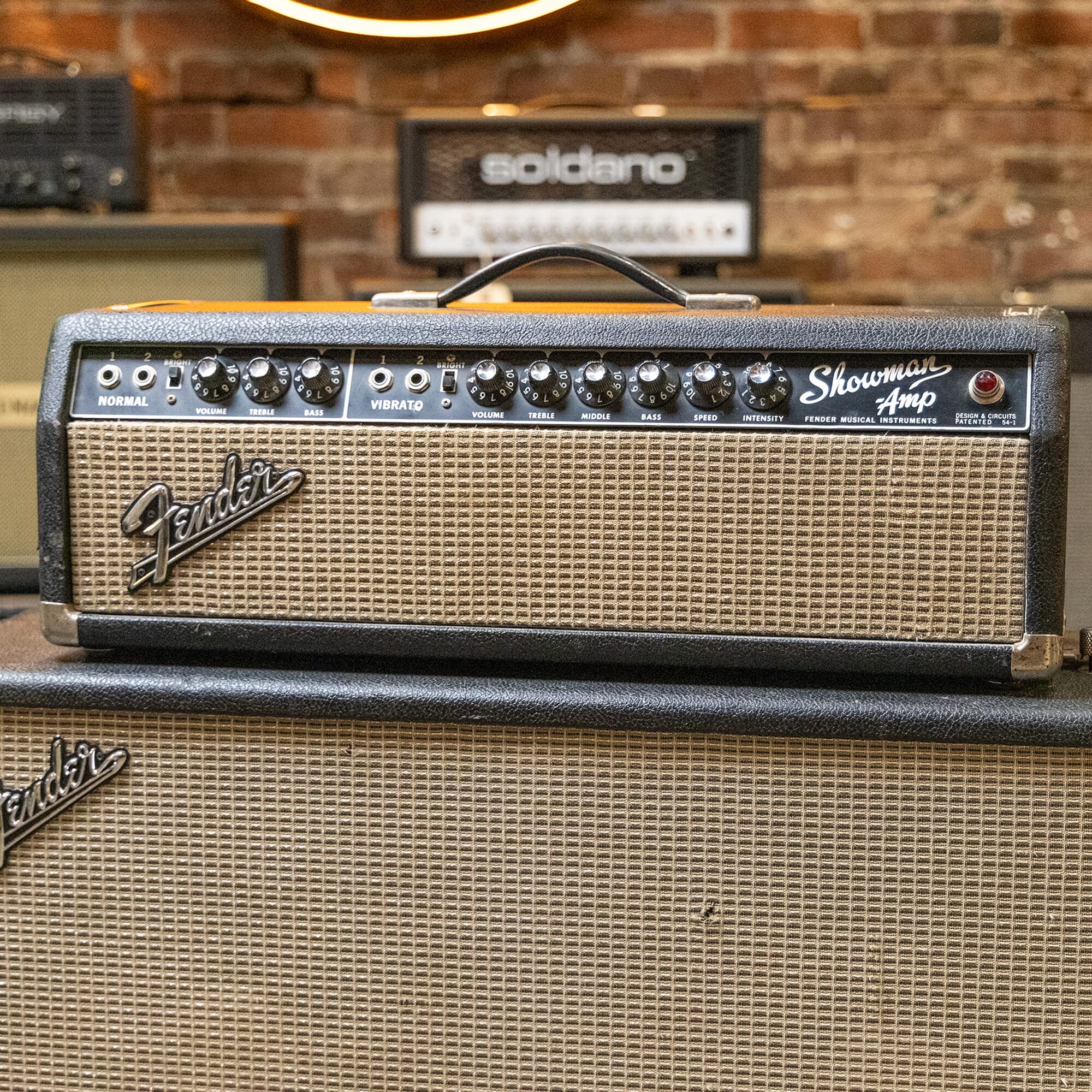 Fender 1966 Showman Head and Bandmaster 2x12 Cabinet USED/VINTAGE