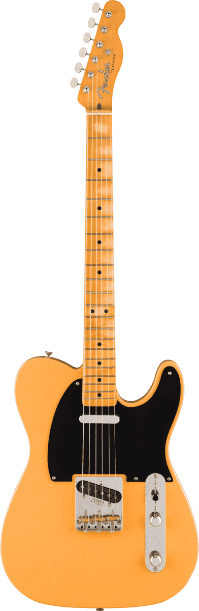 Fender 75th Anniversary Vintera® Road Worn® 1951 Telecaster®, Maple Fingerboard, Butterscotch Blonde