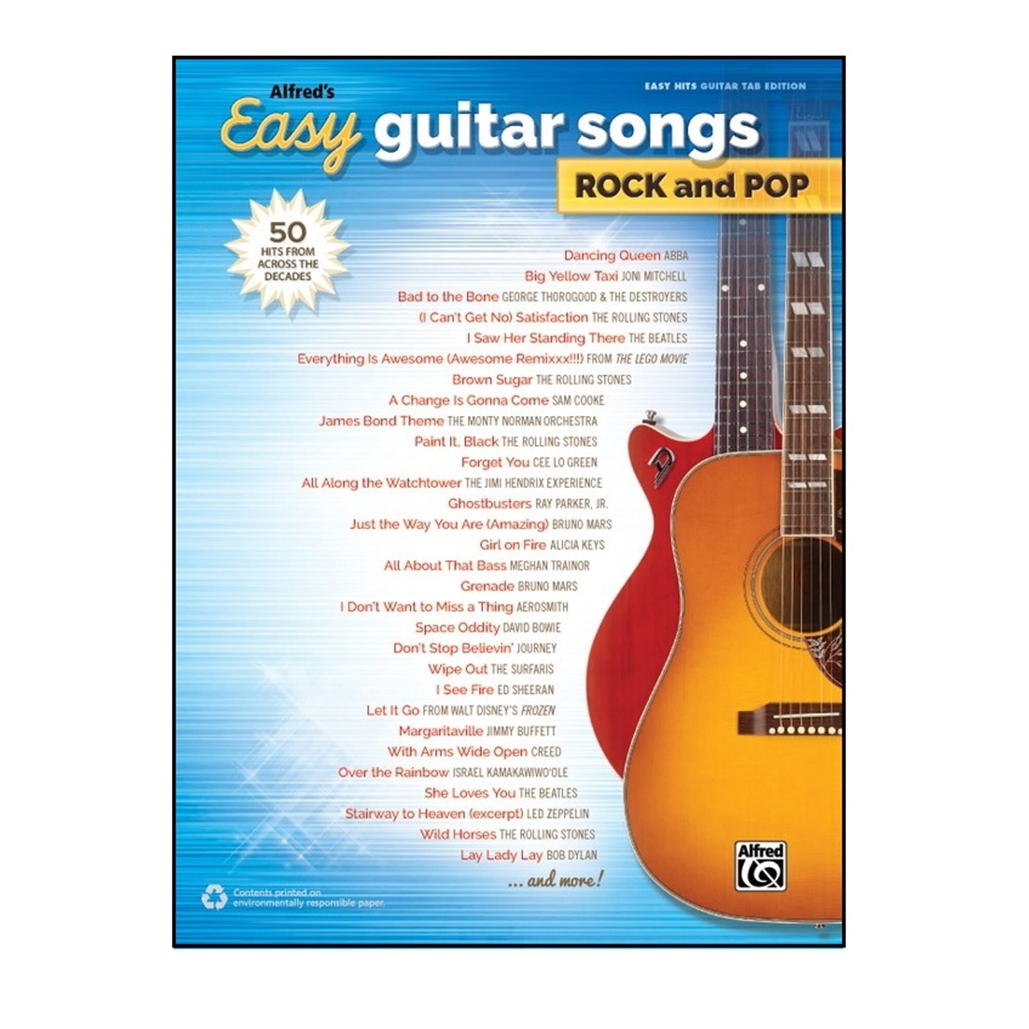 Alfred's Easy Guitar Songs Rock and Pop