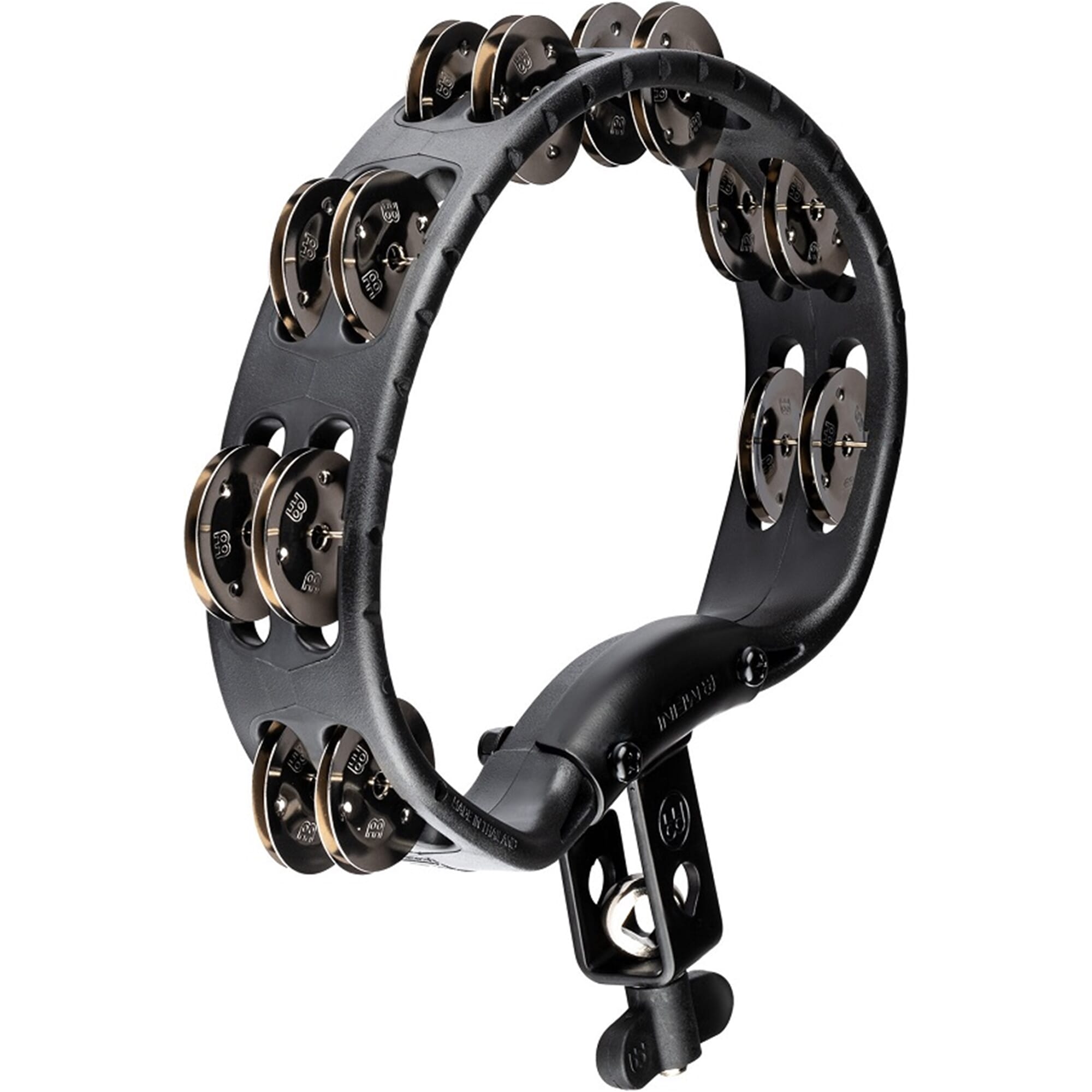 Meinl HTMT2BK Mountable Molded ABS Tambourine