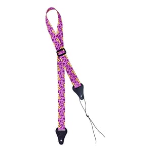 Ortega Ukulele Strap Purple Flower