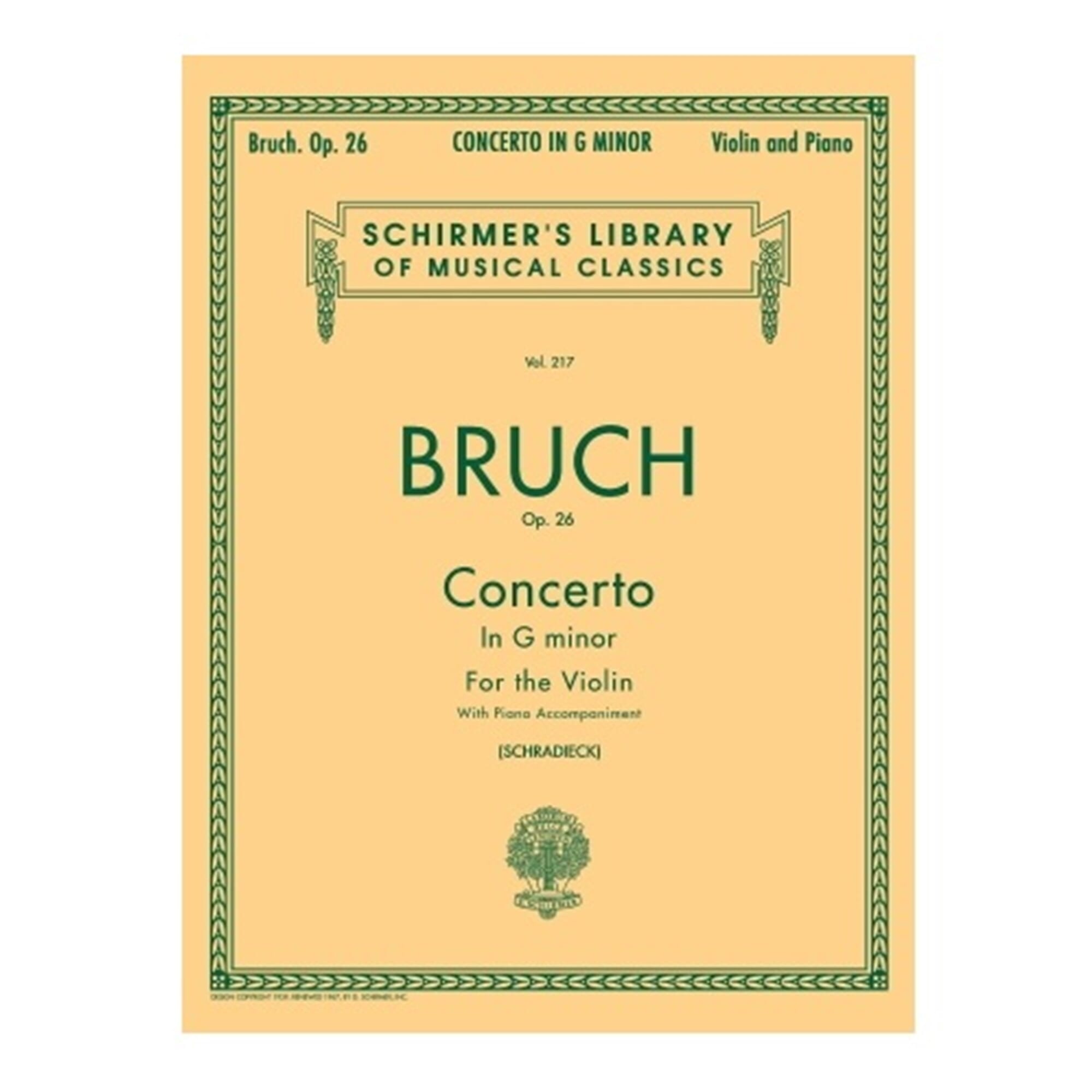Bruch Violin Concerto in G Minor Op.26 (Schirmer)