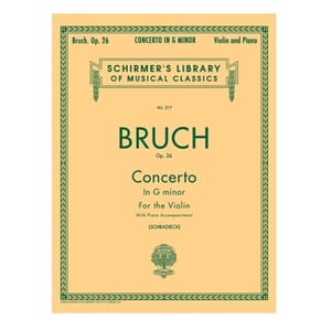 Bruch Violin Concerto in G Minor Op.26 (Schirmer)