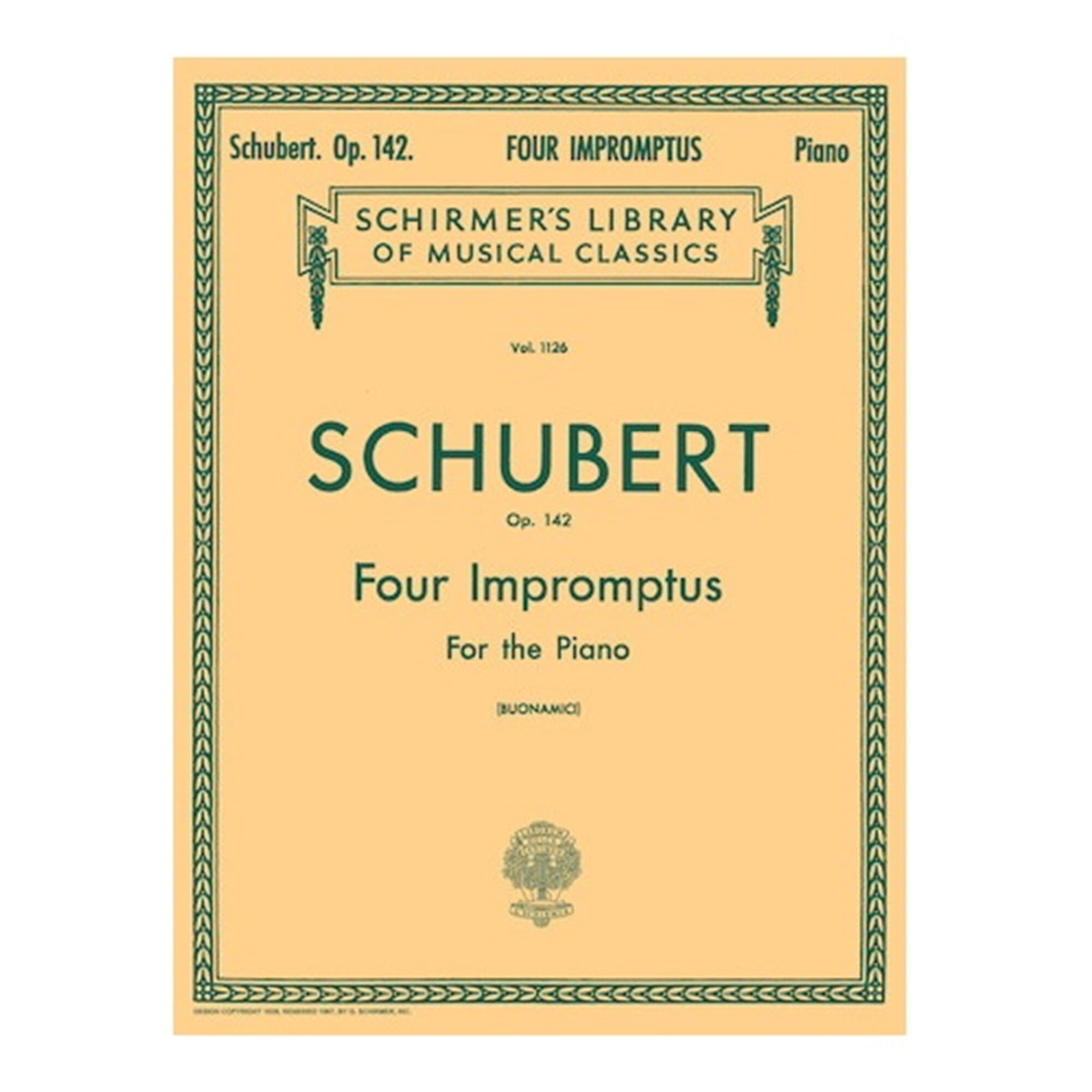 Schubert Four Impromptus, Op.142 (Schirmer)