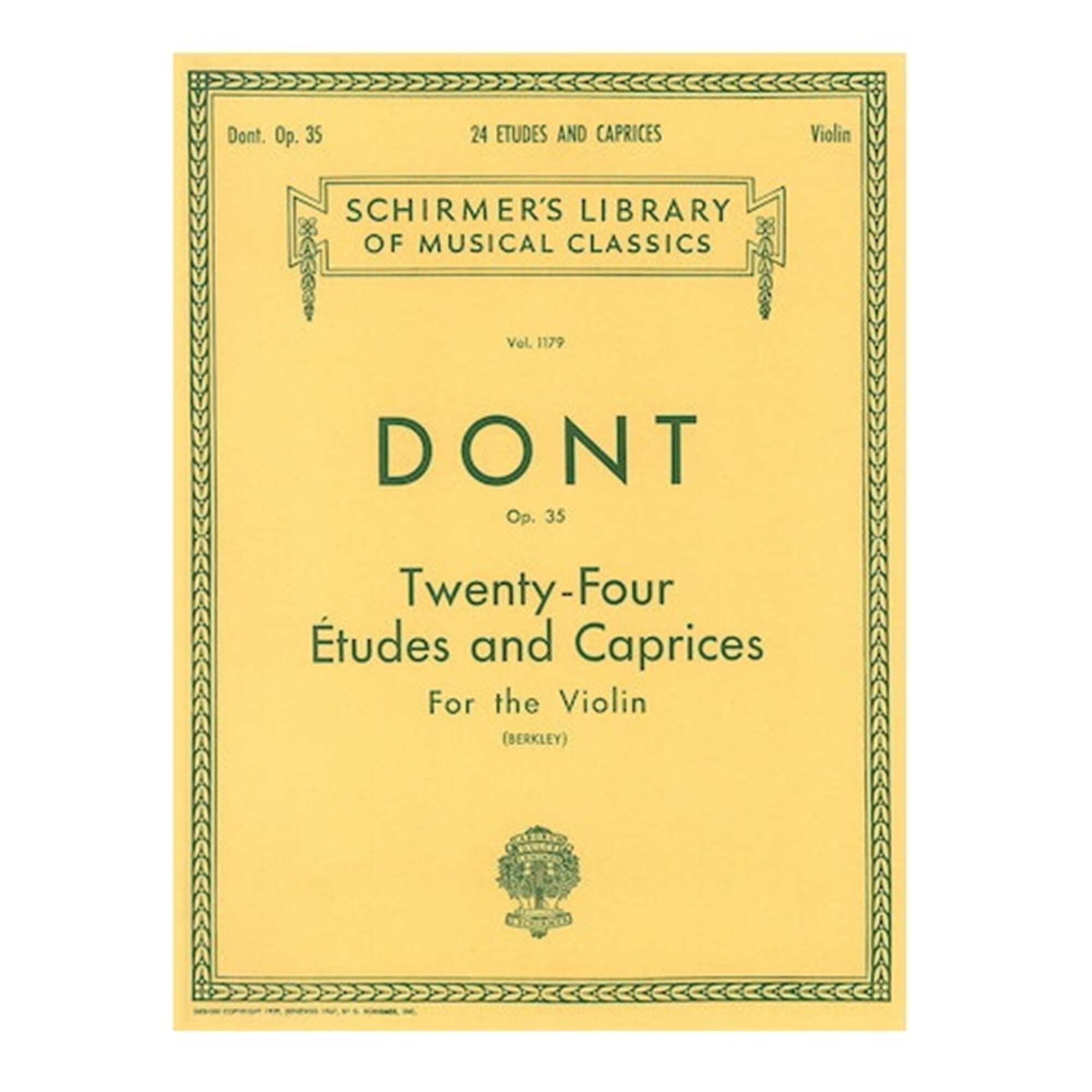 Dont 24 Etudes and Caprices, Op.35 Violin (Schirmer)