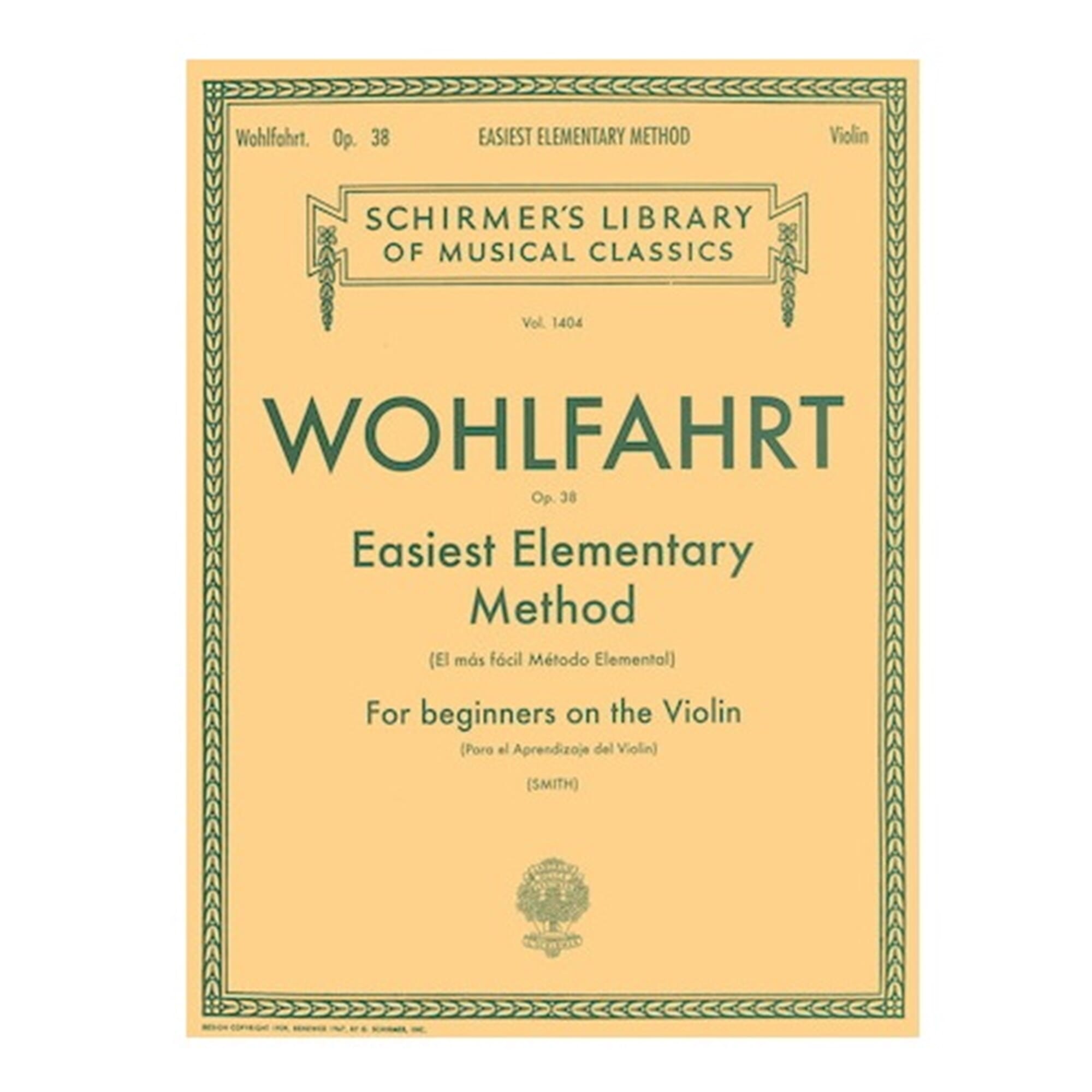 Wohlfahrt Easiest Elementary Method for Beginners, Op. 38 (Schirmer)