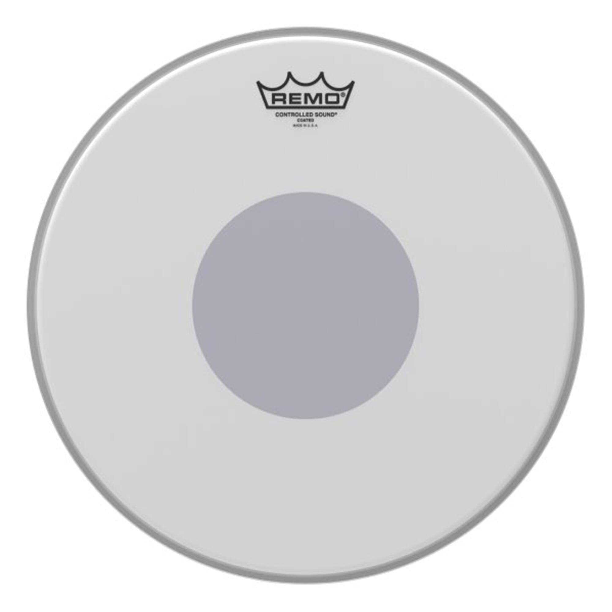 Remo 14" Controlled Sound Coated Bottom Black Dot