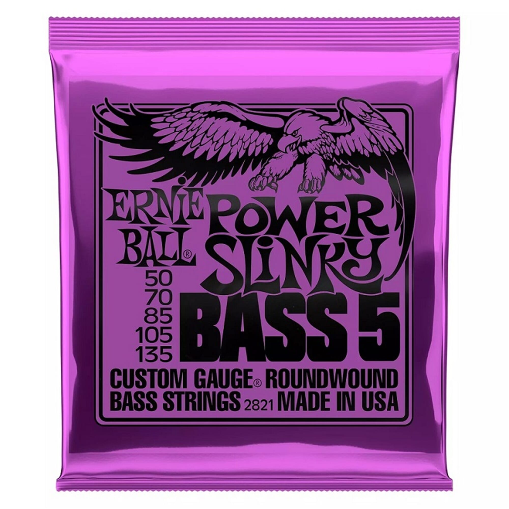 Ernie Ball Power Slinky 50-135 5 String Bass Set