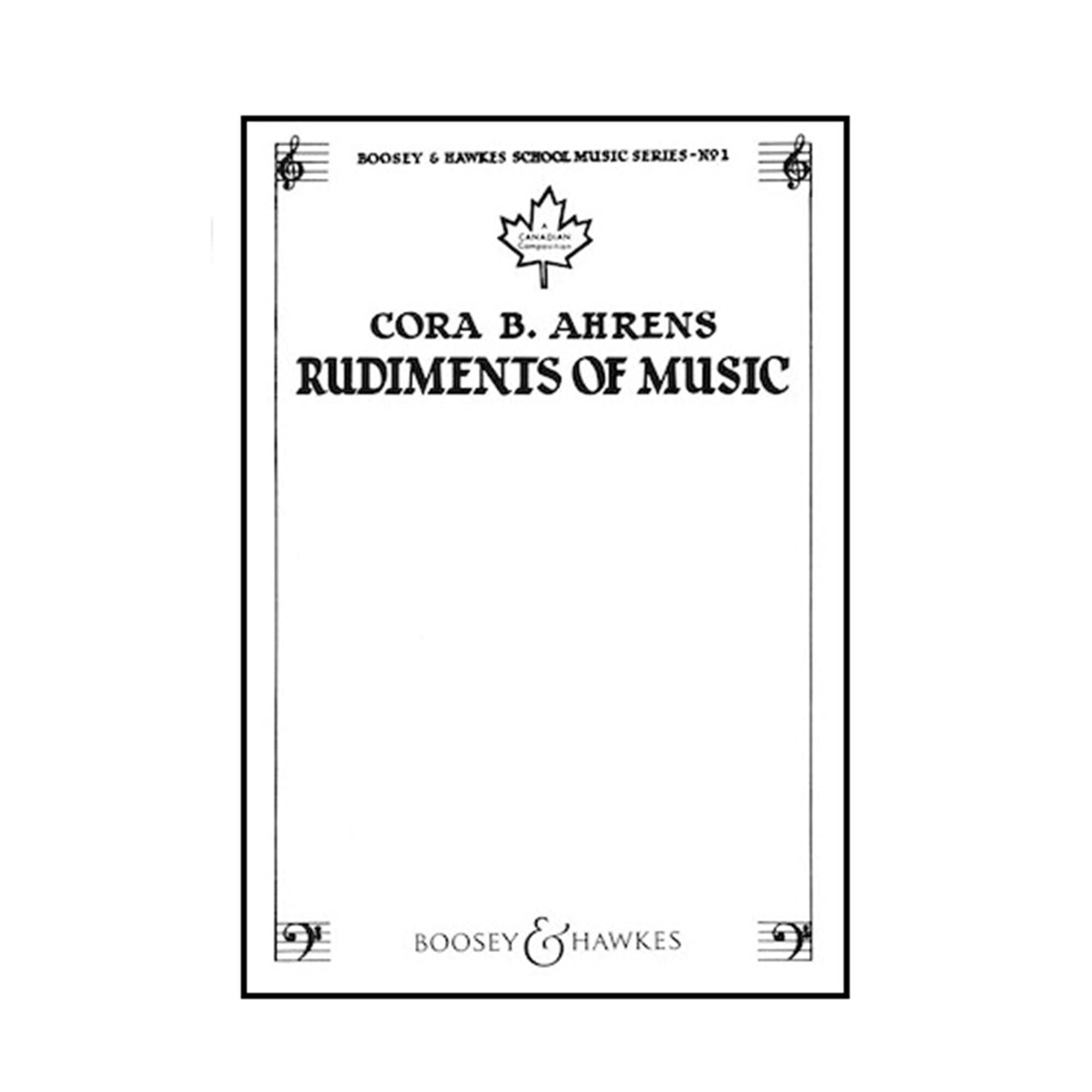 Cora Ahrens Rudiments Of Music Book 6