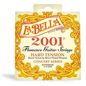 La Bella 2001FLA-HARD Flamenco Guitar Strings - Hard Tension