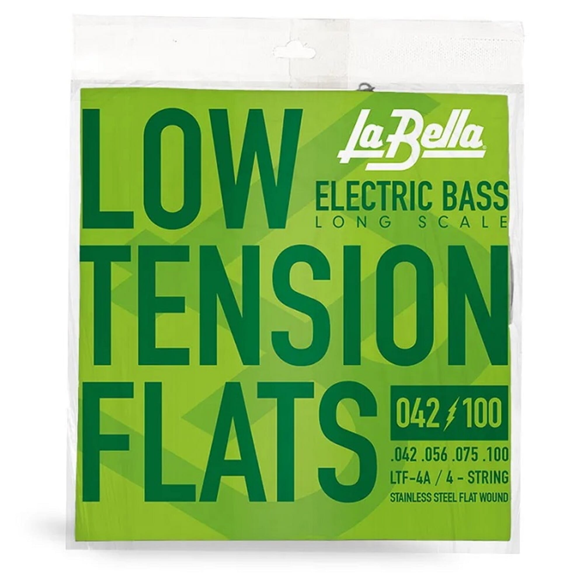 La Bella LTF-4A Low Tension Flexible Flats Bass Guitar Strings 42-100