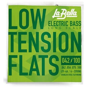La Bella LTF-4A Low Tension Flexible Flats Bass Guitar Strings 42-100