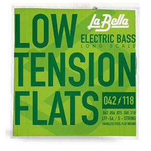La Bella LTF-5A Low Tension Flexible Flats 5 String Bass Guitar Strings 42-118