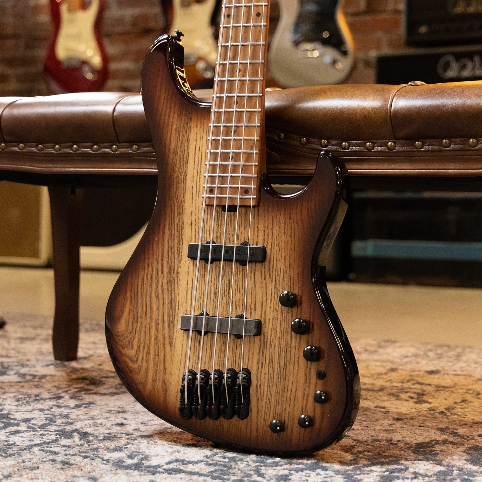 Ibanez Mode Series MDM1305NAB 5-String Electric Bass with Bag - Natural Stained Amber Burst