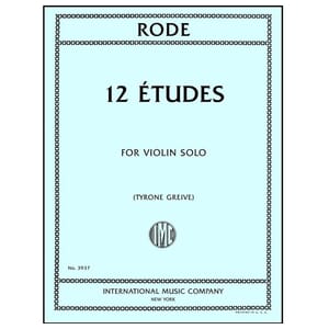 12 Etudes for Violin Solo - Rode