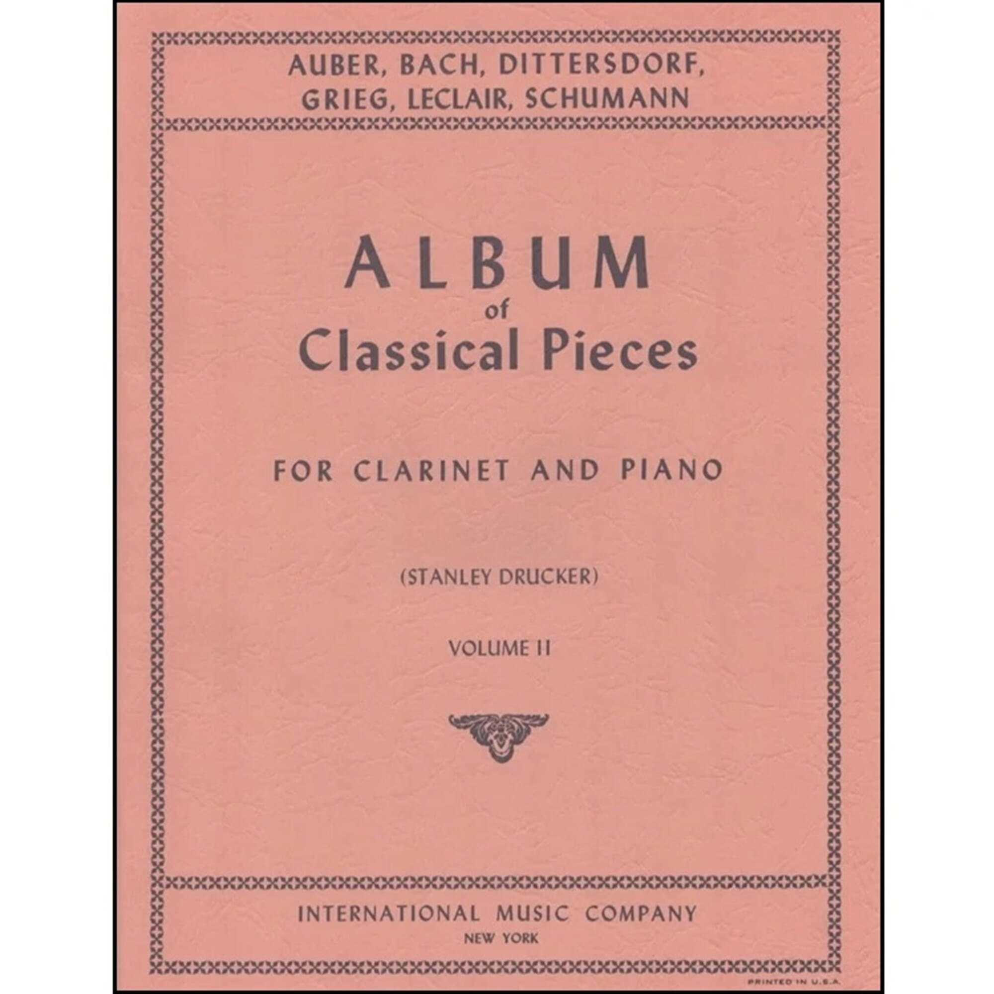 Album of 12 Classical Pieces Volume 2 - Clarinet