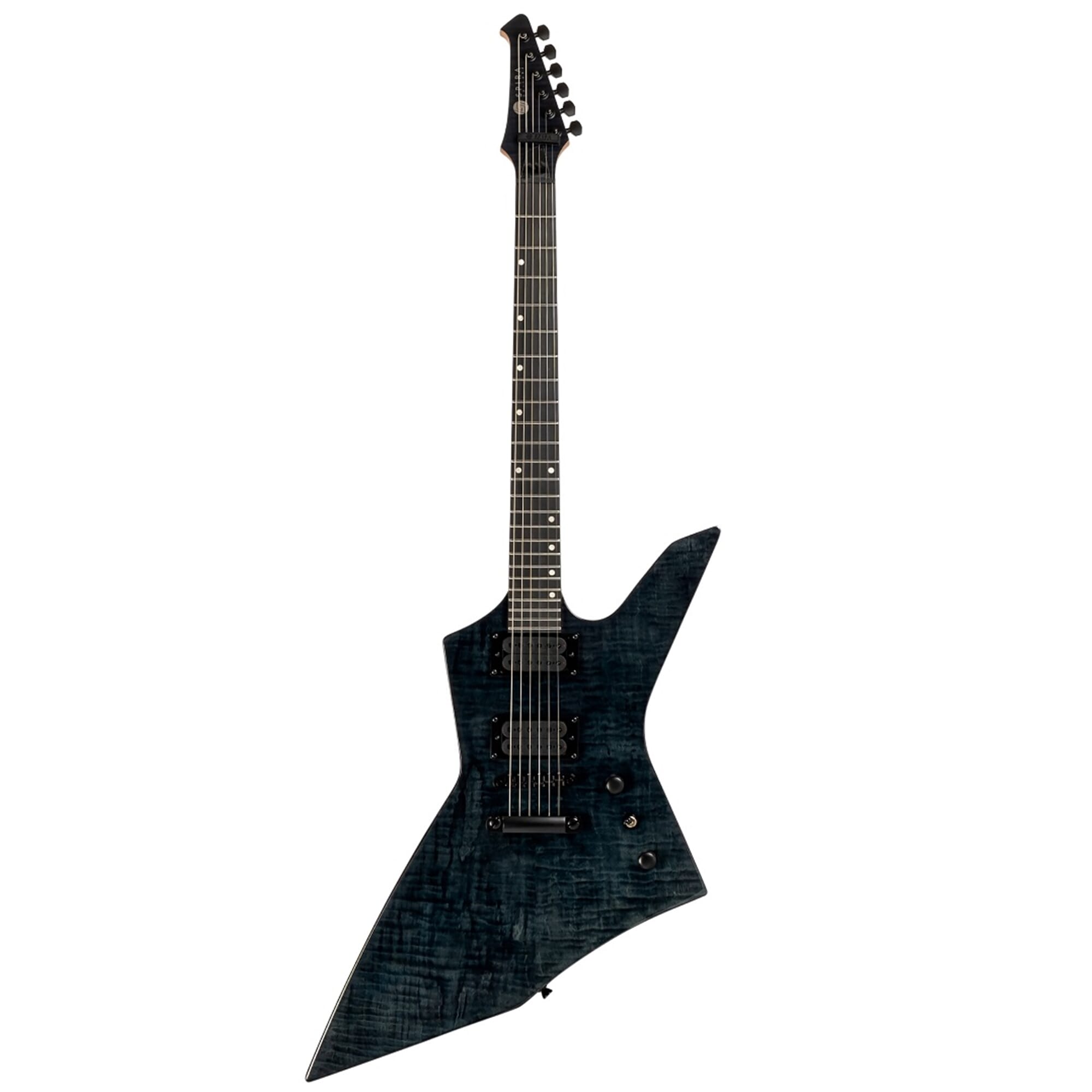 Spira X-500-TBK-E X Style Electric Guitar - Trans Black