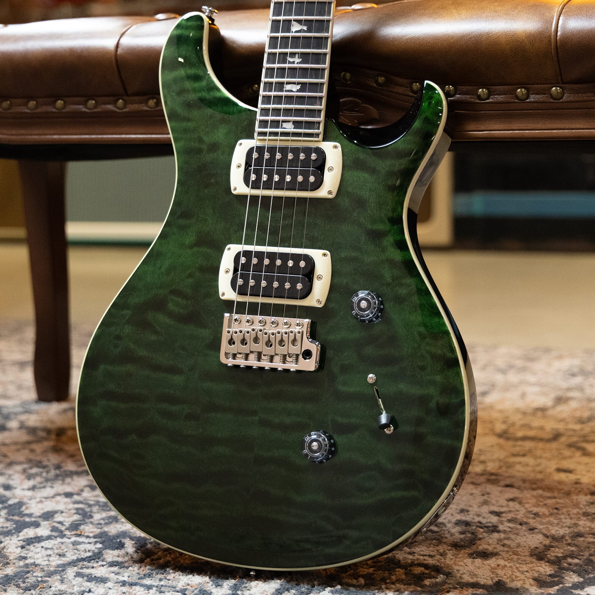 Paul Reed Smith SE Custom 24 Quilt Teal Black