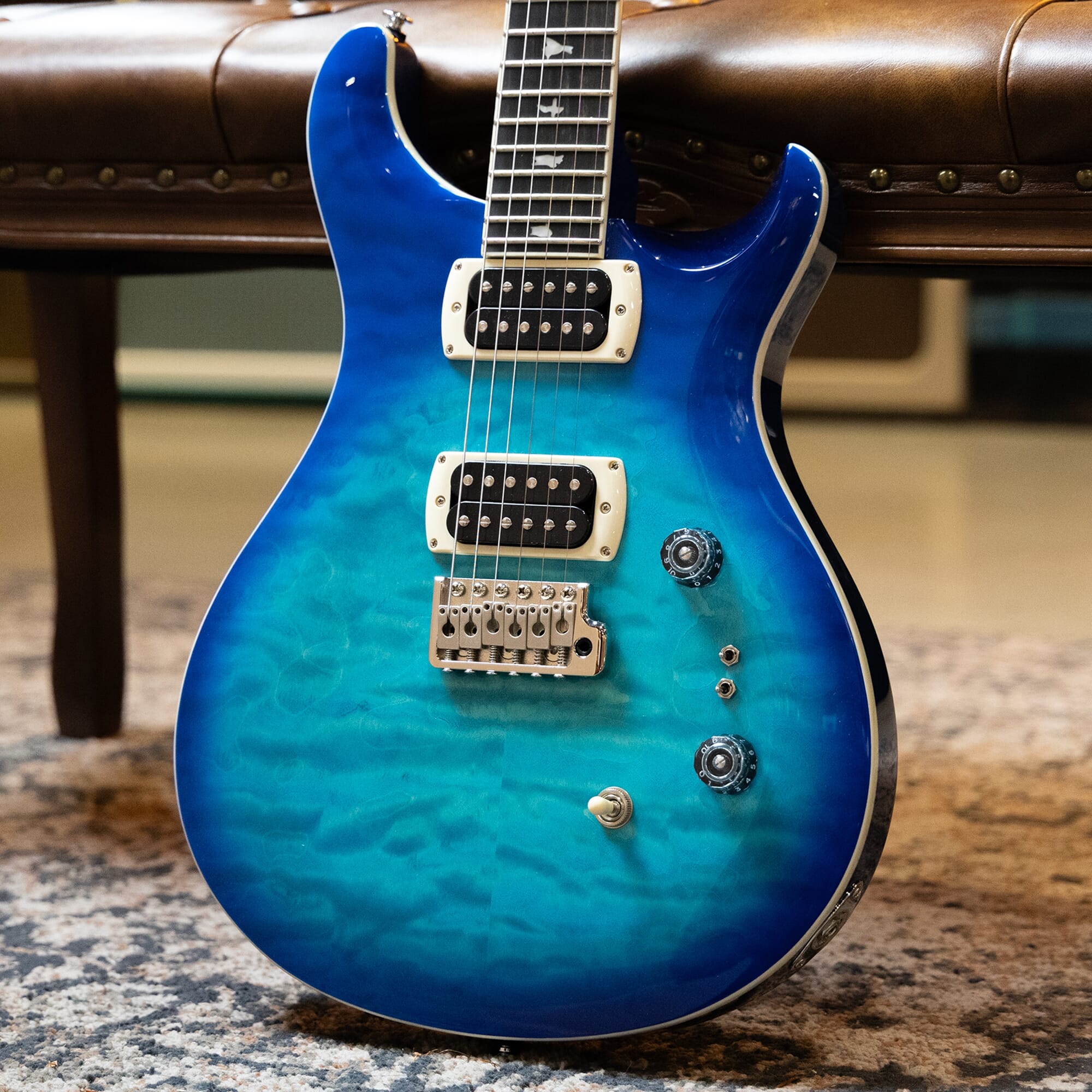 Paul Reed Smith SE Custom 24-08 Quilt – Lake Blue