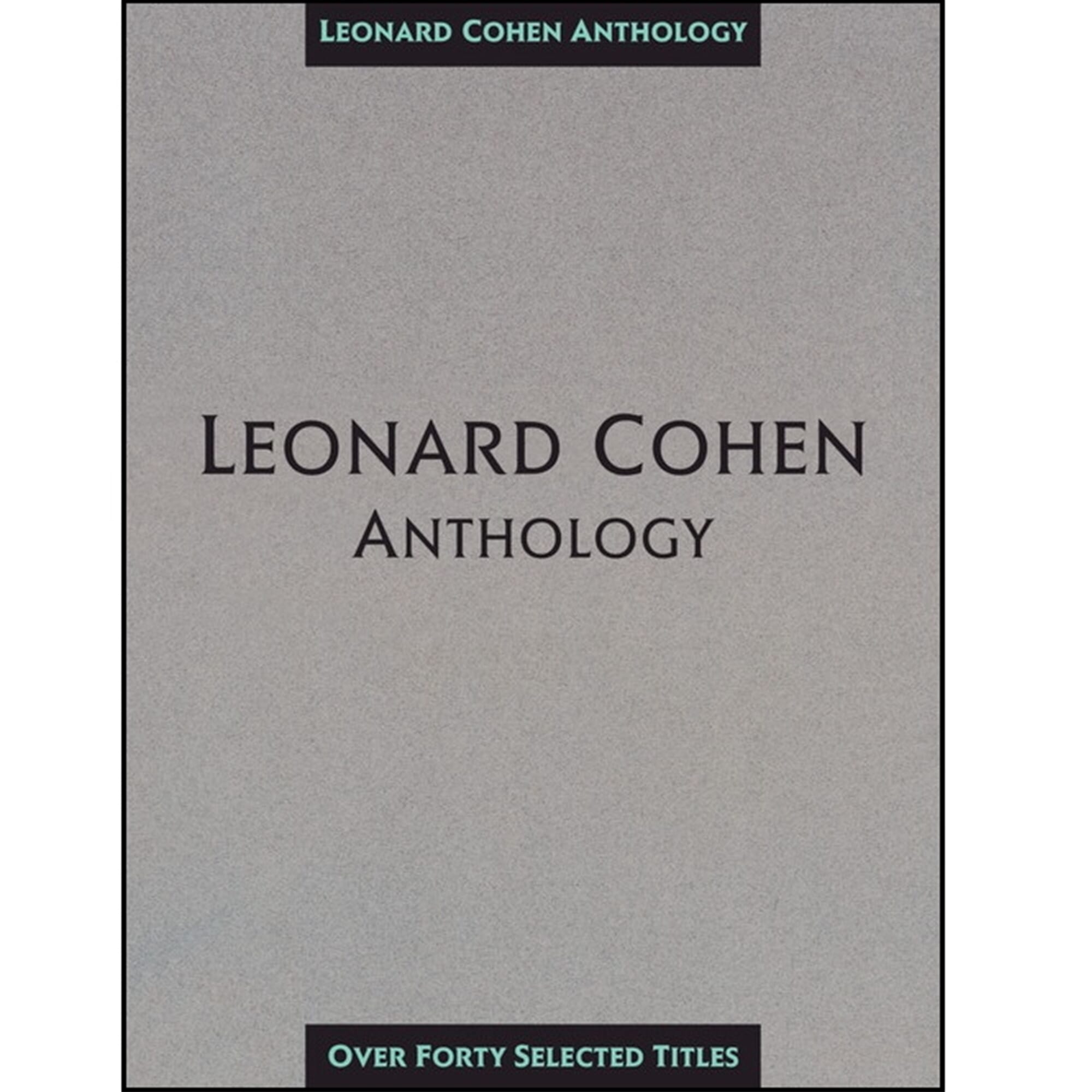 Leonard Cohen Anthology Piano Vocal Guitar