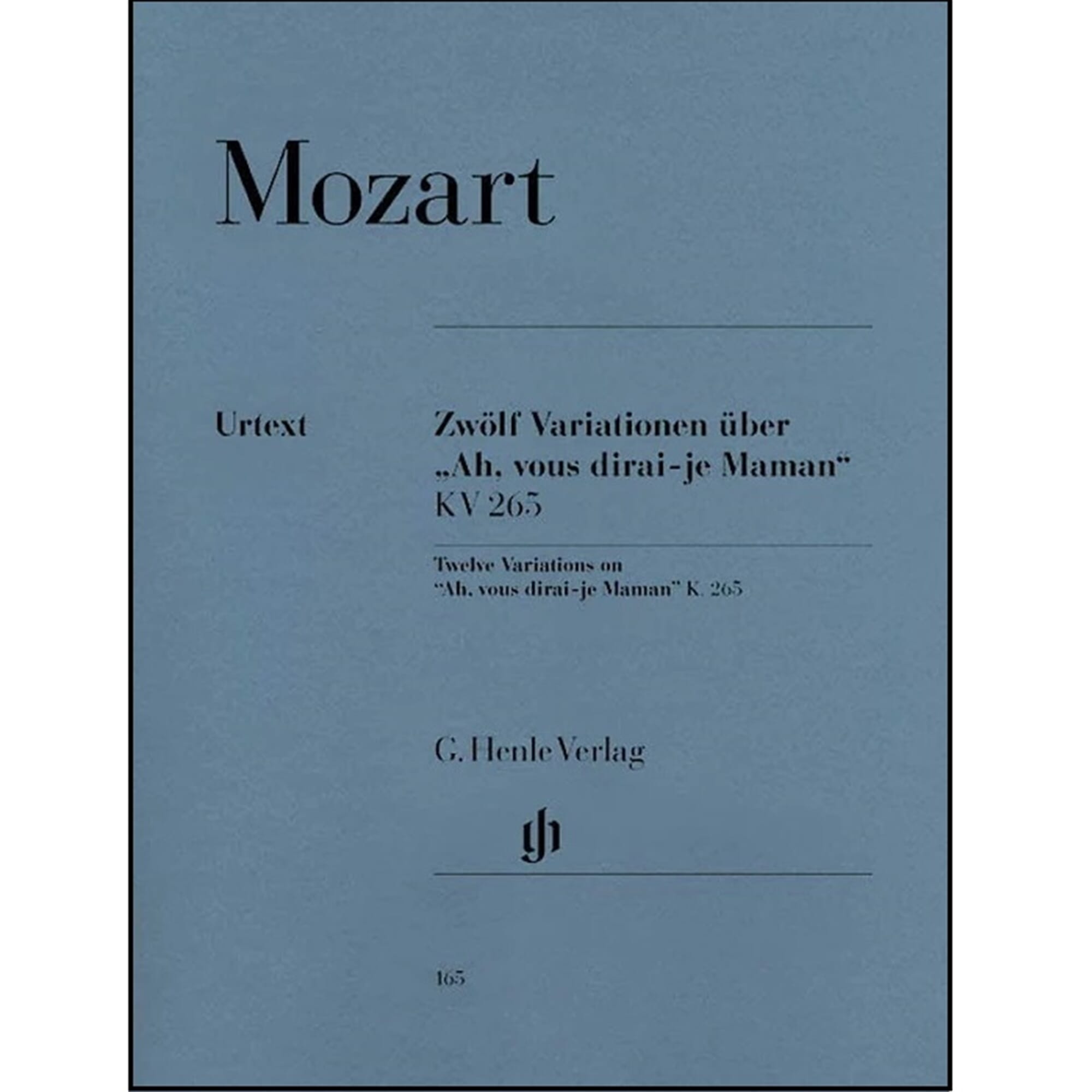 12 Variations on Ah Vous Dirai-Je, Maman K265 (300e) Piano - Mozart