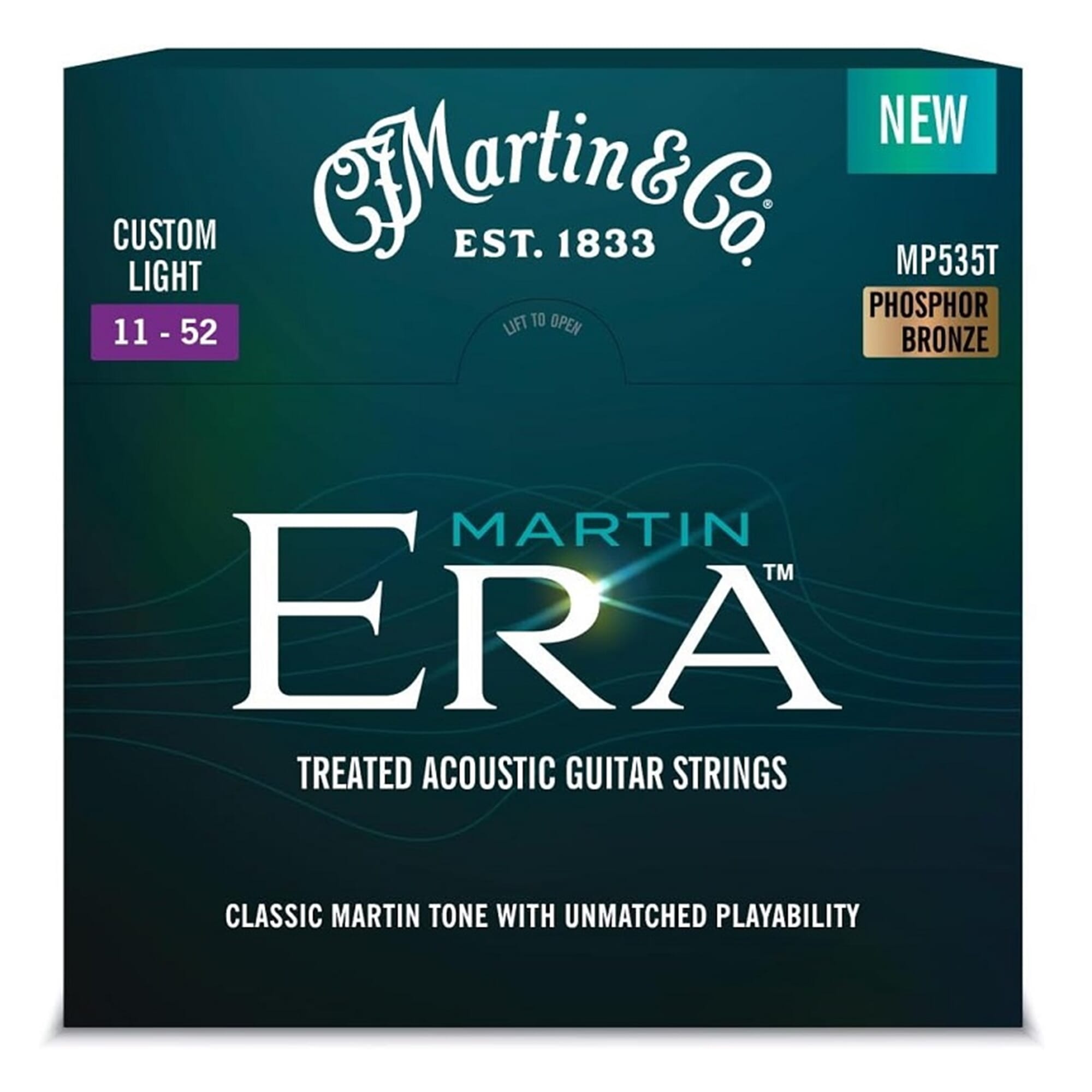 Martin MP535T Era Phosphor Bronze Custom Light Acoustic Guitar Strings (11-52)