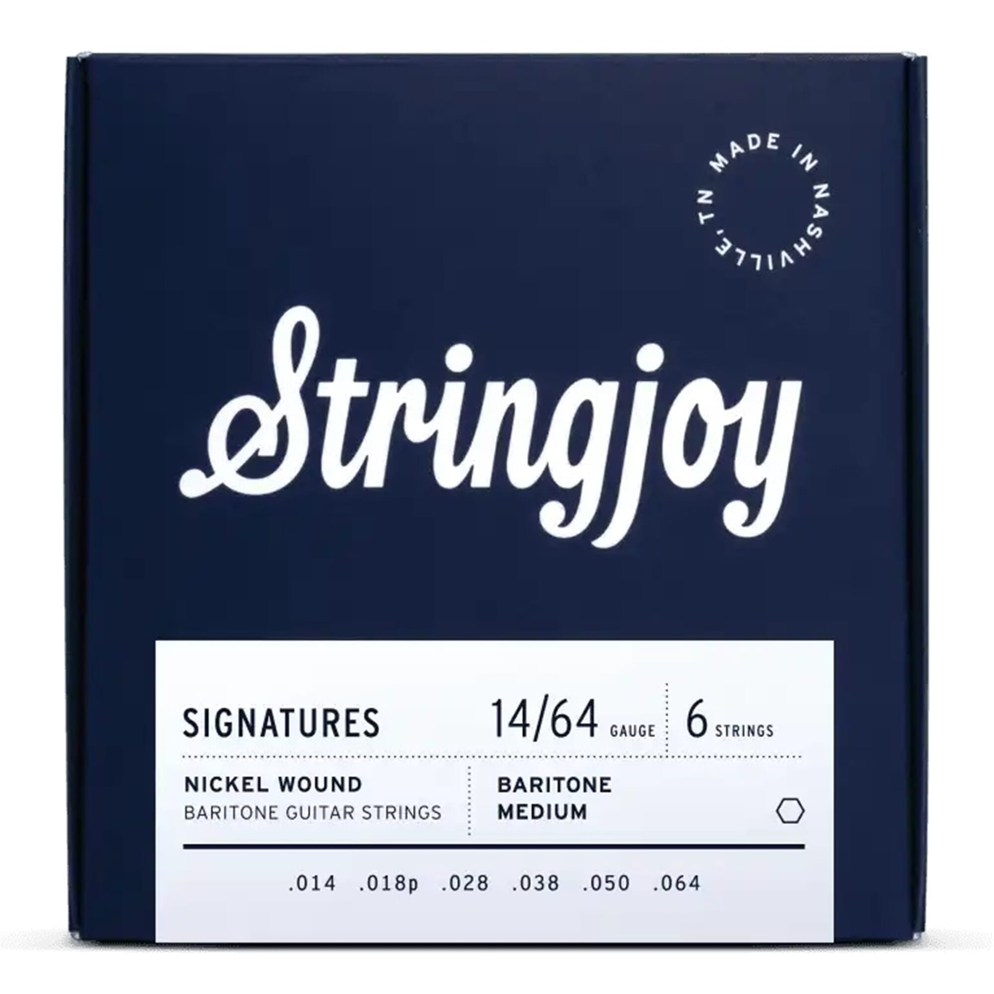 Stringjoy Baritone Balanced Medium Gauge (14-64) Nickel Wound Strings