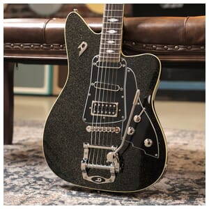 Duesenberg Paloma Electric Guitar w/Gig Bag - Black Sparkle