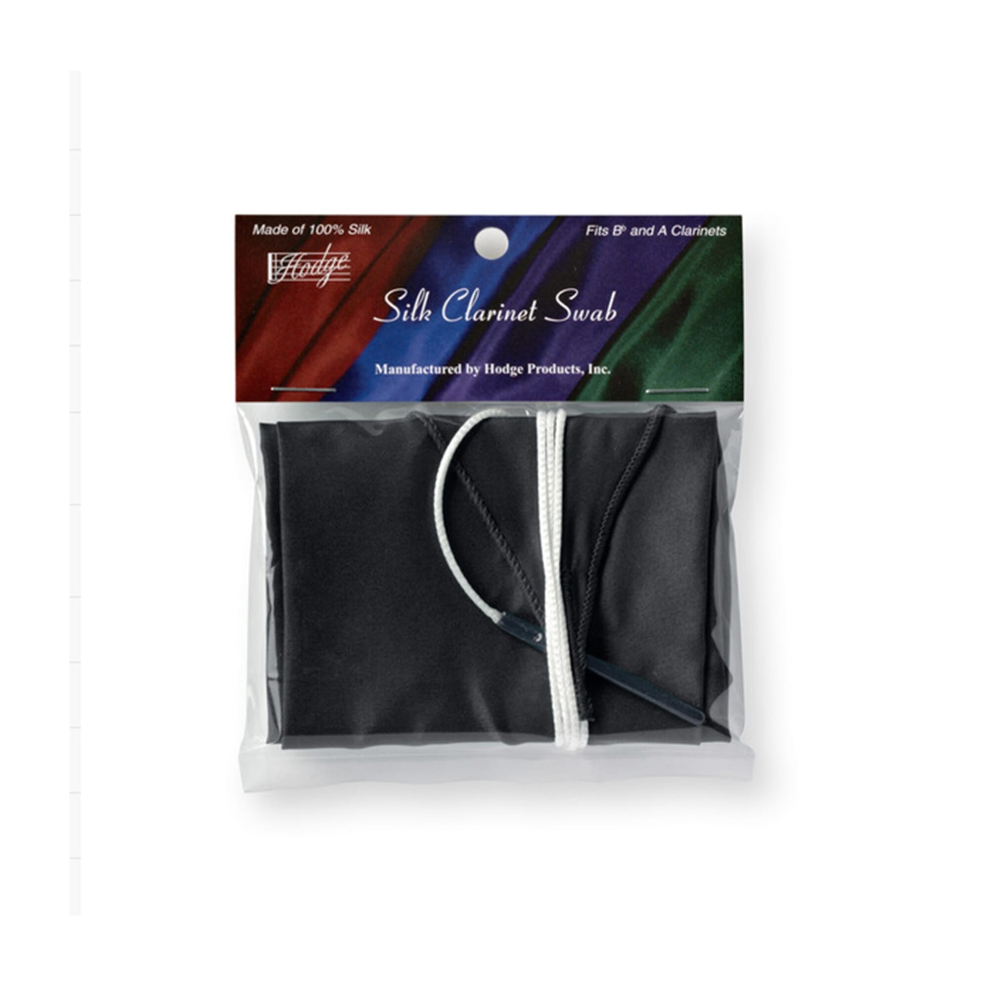 Hodge Silk Clarinet Swab - Black