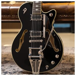 Duesenberg Starplayer TV Deluxe Electric Guitar w/Case - Black
