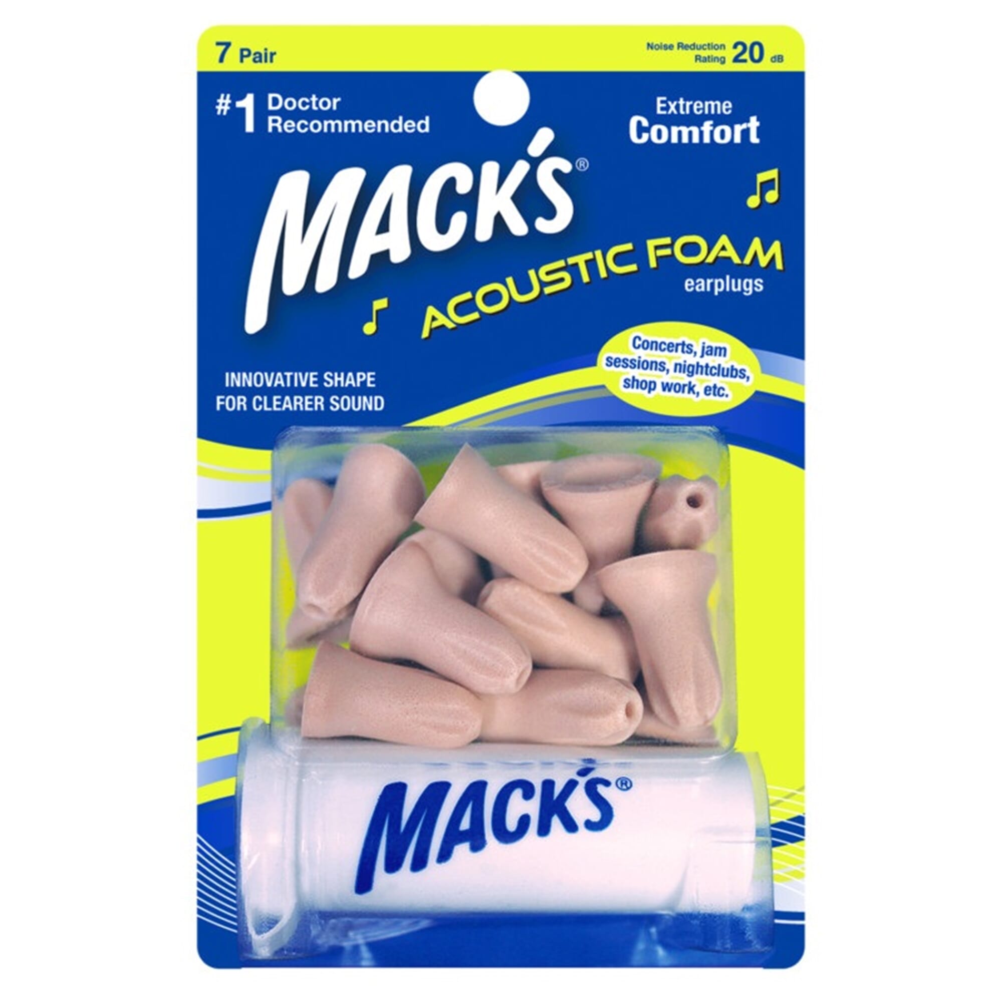 Mack's 967 Acoustic Foam Earplugs
