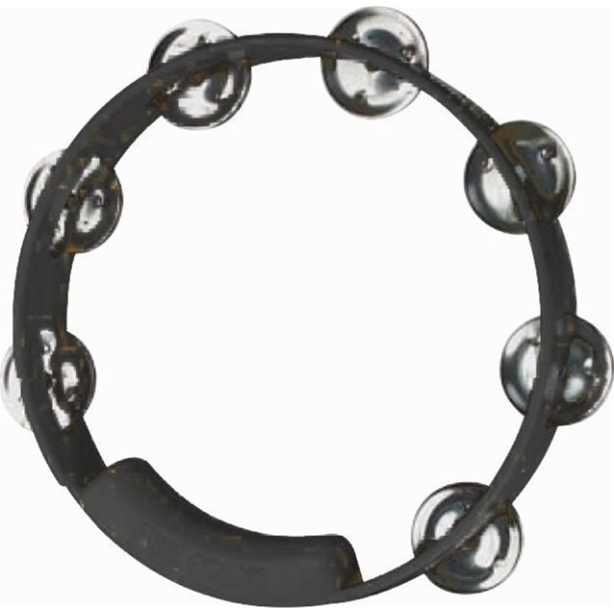 Rhythm Tech True Colors Tambourine Single Row - Black