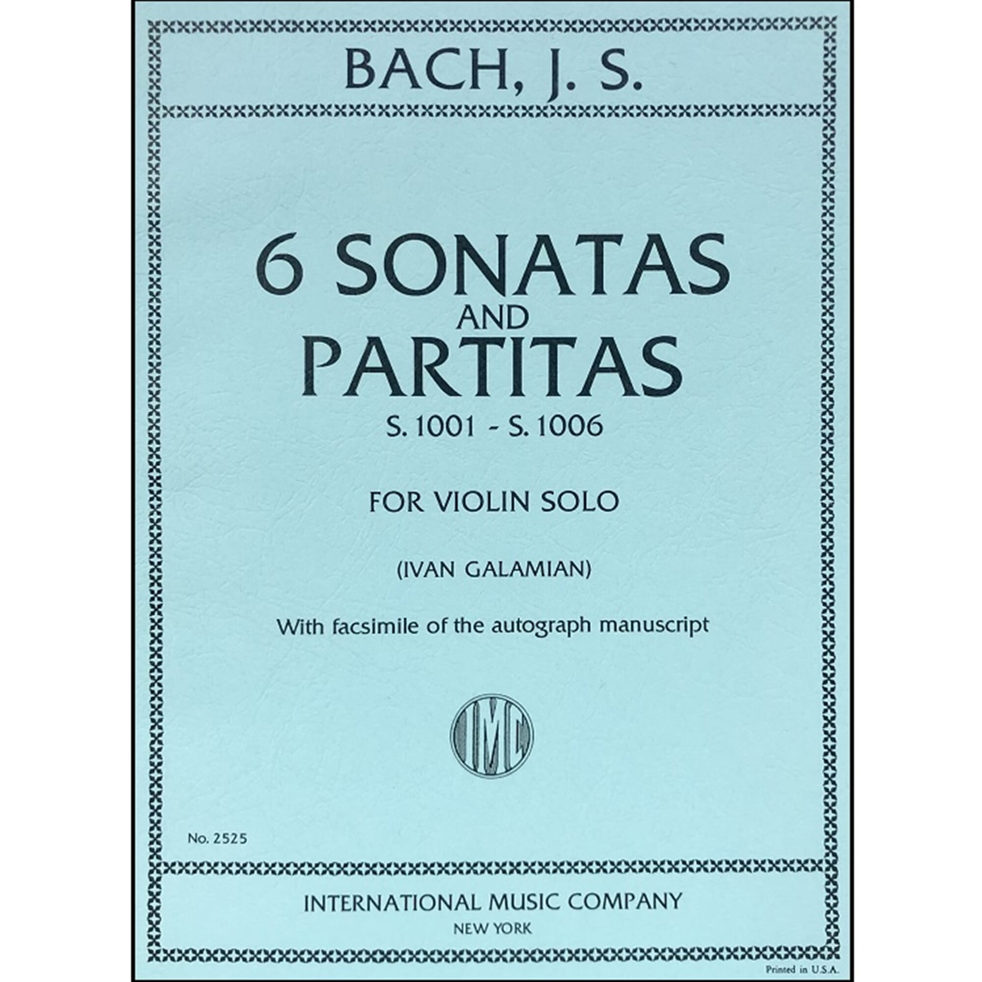 Bach Six Sonatas & Partitas - Violin (Galamian)