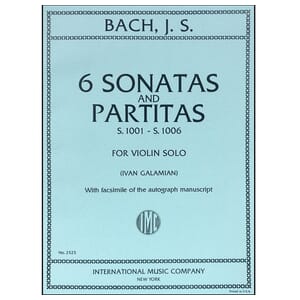 Bach Six Sonatas & Partitas - Violin (Galamian)