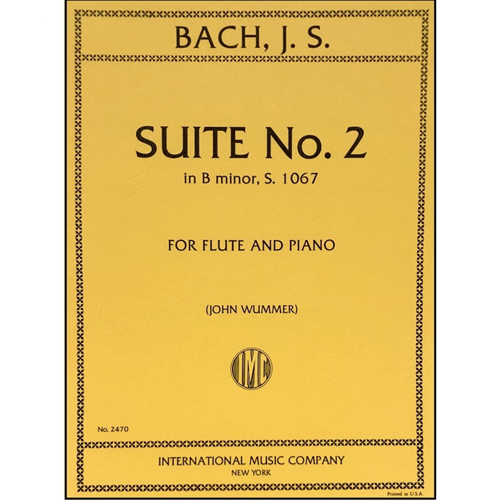 Bach - Suite No. 2 B Minor BWV1067 Flute & Piano