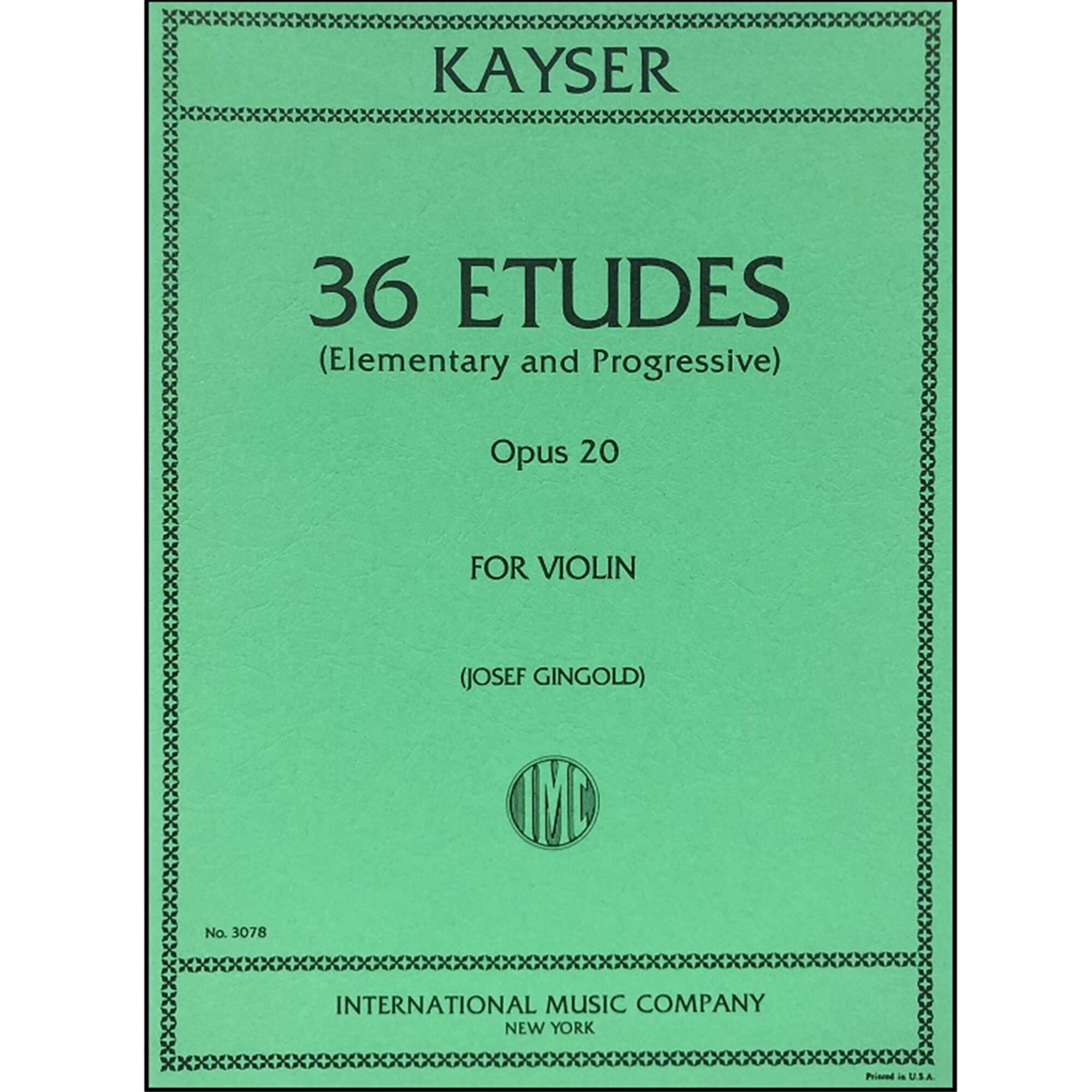 Kayser - 36 Studies Op.20 Violin