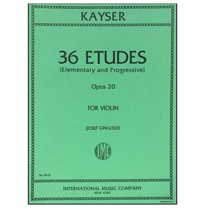 Kayser - 36 Studies Op.20 Violin